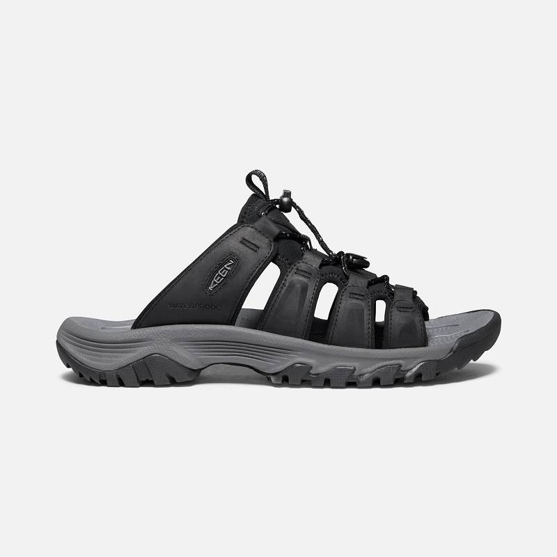 Keen Targhee III Badelatschen Herren DE-34865 Black/Grey - Keen Herrenschuhe Schwarz